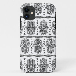 Indische Hand gezeichnetes Hamsa Gekritzel Case-Mate iPhone Hülle