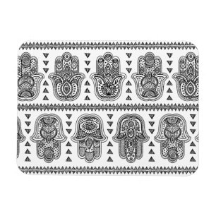 Indische Hand gezeichnetes Hamsa Gekritzel Magnet