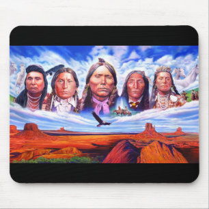 Indische Häuptlinge ergänzen die amerikanischen Ur Mousepad