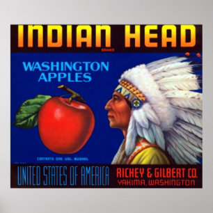 Indische Hauptwashington-Äpfel Poster