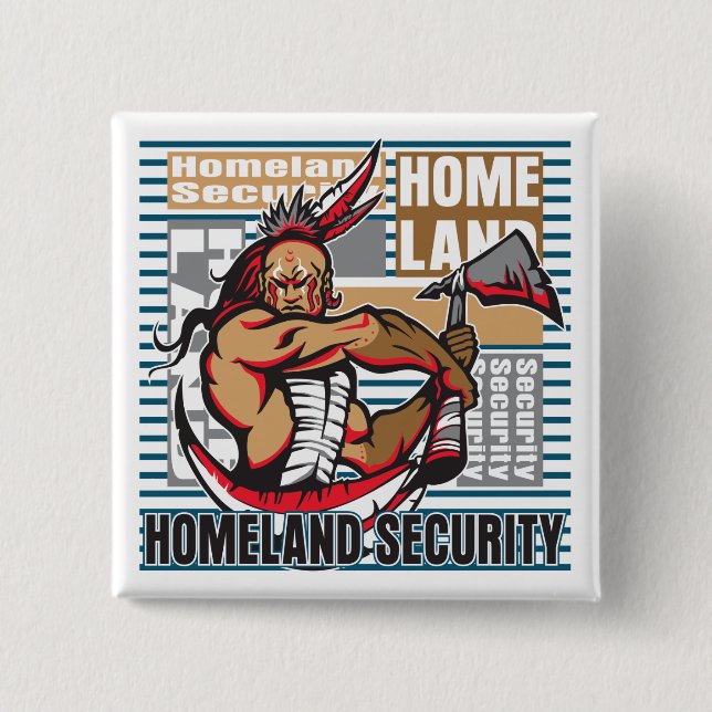 Indische heimat-Sicherheit Button (Vorderseite)