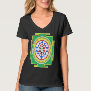 Indische Hindu-Hochzeit für Inder Sri-Yantra-Diagr T-Shirt