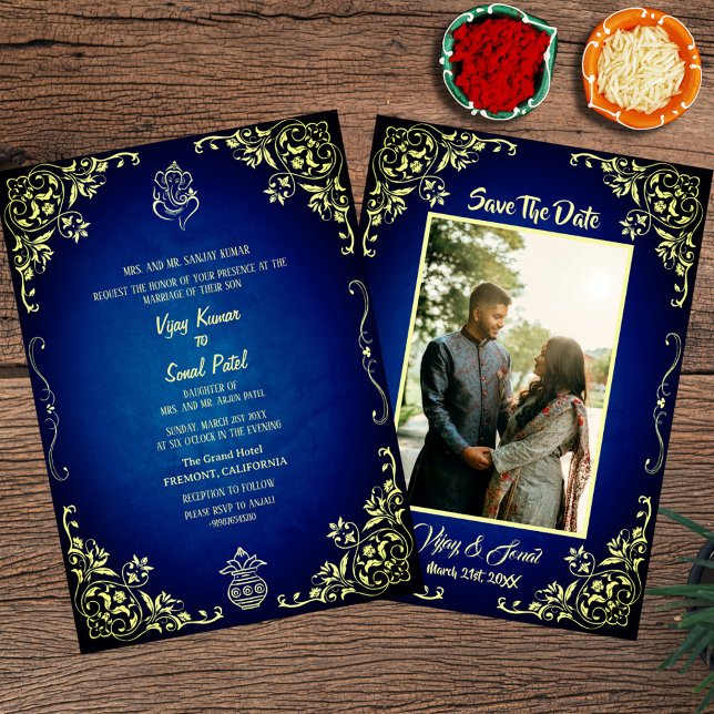 Indische Hindu Hochzeitseinladung mit individuelle Einladung (Von Creator hochgeladen)