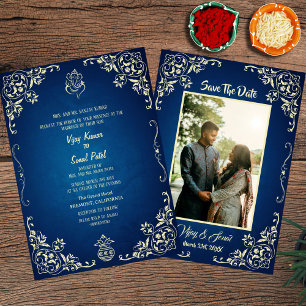 Indische Hindu Hochzeitseinladung mit individuelle Einladung