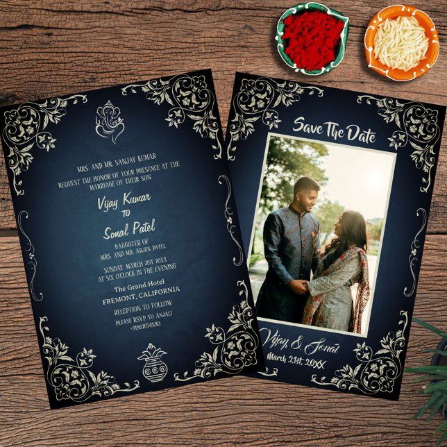 Indische Hindu Hochzeitseinladung mit individuelle Einladung (Von Creator hochgeladen)