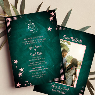 Indische Hindu Hochzeitseinladung mit individuelle Einladung