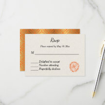 Indische Hindu-Hochzeitseinladung RSVP