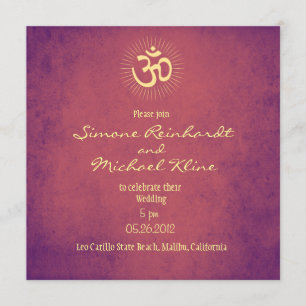 Indische Hochzeit, hindische Hochzeits-Einladung, Einladung