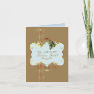 Indische Hochzeit II - Blumenmädchenkarte Einladung