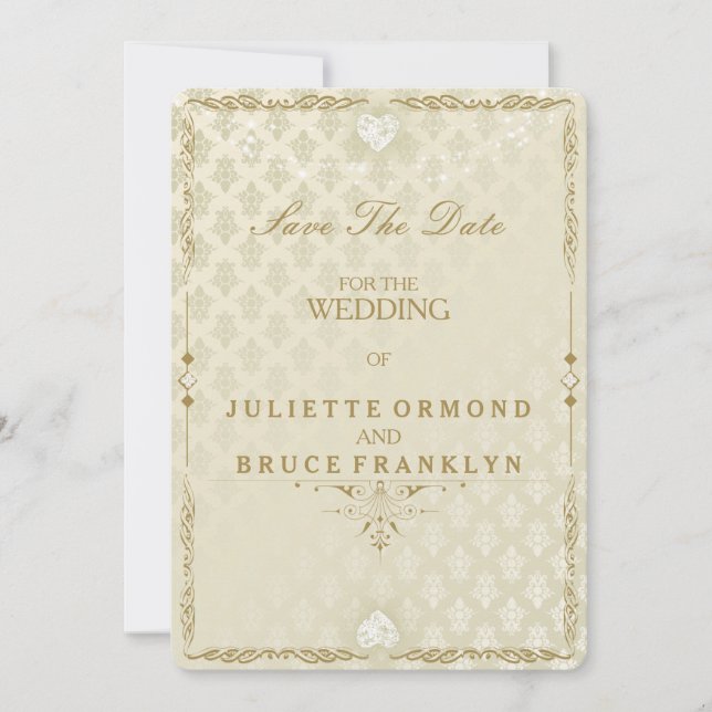 Indische Hochzeit III - Save the Date Karte (Vorderseite)