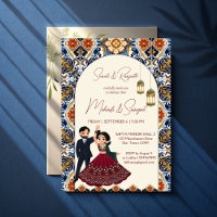Indische Hochzeit in Mehndi und Sangeet