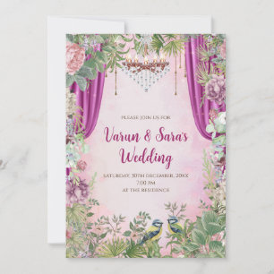 Indische Hochzeit laden Digital Hindu Einladung