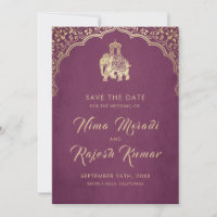 Indische Hochzeit Rettet das Datum Gold Ganesha In