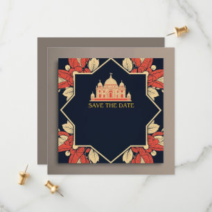 Indische Hochzeit Save-the-Date-Einladung Save The Date