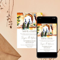 Indische Hochzeit speichern das Datum Pfau Jaipur 