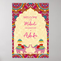 Indische Hochzeitelefanten - farbenfrohe Begrüßung