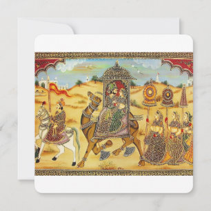 Indische Hochzeitsbewegung auf Kamelen