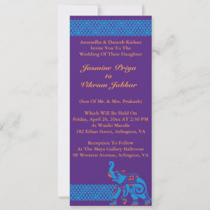 Indische Hochzeitseinladung Einladung