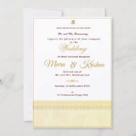 Indische Hochzeitseinladung Einladung