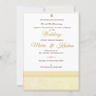 Indische Hochzeitseinladung Einladung