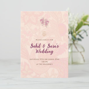 Indische Hochzeitseinladung Hindu Hochzeit Einladung