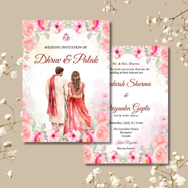 Indische Hochzeitseinladung Hindu Hochzeitseinladu Einladung (Von Creator hochgeladen)