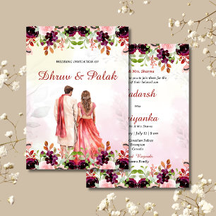 Indische Hochzeitseinladung Hindu Hochzeitseinladu Einladung