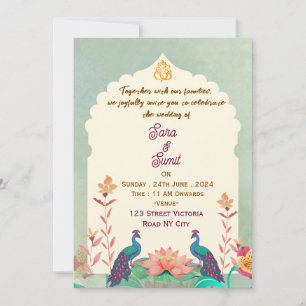 Indische Hochzeitseinladungen Einladung