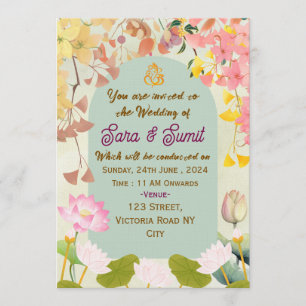 Indische Hochzeitseinladungen Einladung