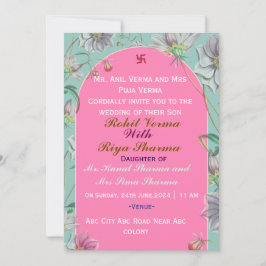 Indische Hochzeitseinladungen Einladung