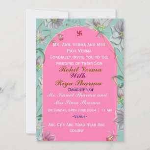 Indische Hochzeitseinladungen Einladung