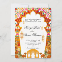 Indische Hochzeitseinladungen für USA