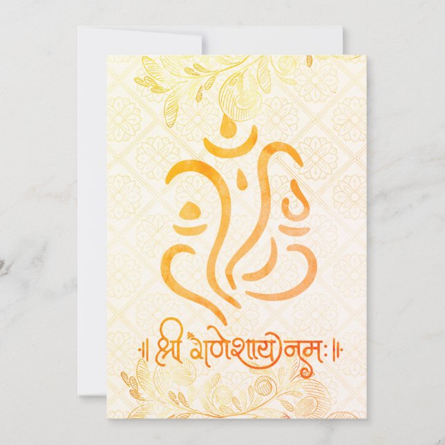 Indische Hochzeitseinladungen für USA Einladung (Vorderseite)