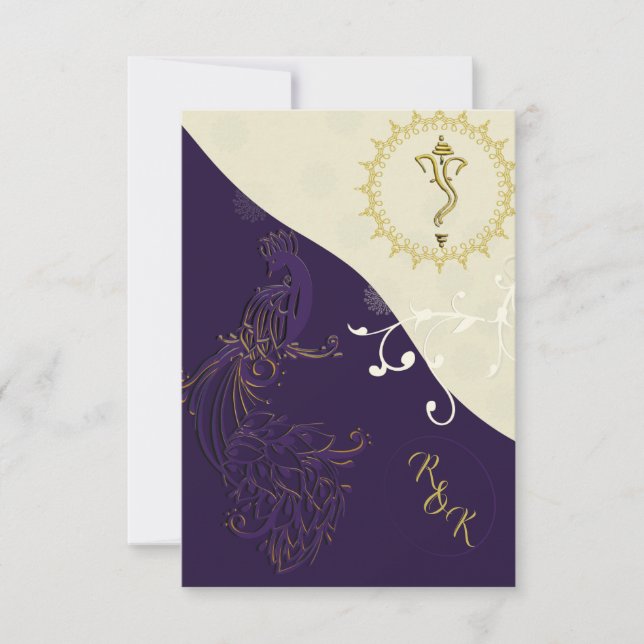 Indische Hochzeitsinspektion Einladung (Vorderseite)