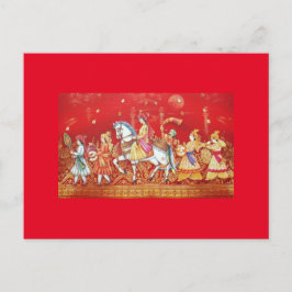 indische Hochzeitskarte Postkarte