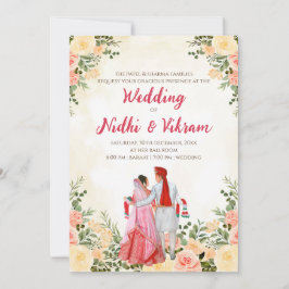 Indische Hochzeitskarten & Hindu Hochzeitseinladun Einladung