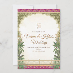 Indische Hochzeitskarten und indische Einladungen