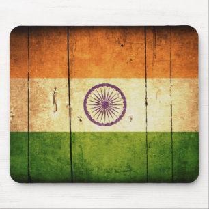 Indische Holzflagge Mousepad
