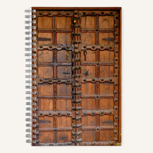 Indische Holztür Notizbuch