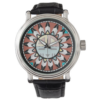 Indische Hopi-Maske Armbanduhr
