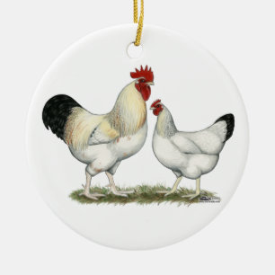 Indische Hühner Keramikornament
