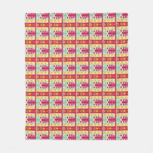Indische Illustration des traditionellen Textildes Fleecedecke