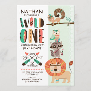 Indische Indische Indianerpow Wow Geburtstag Einladung