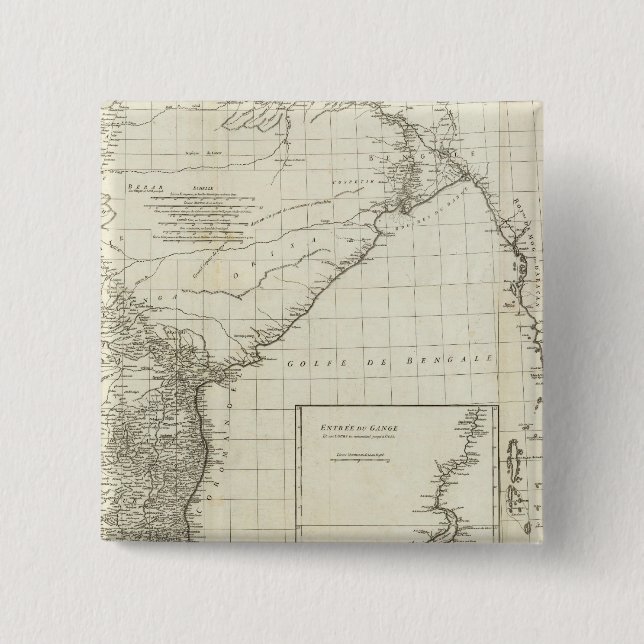 Indische Karte Button (Vorderseite)