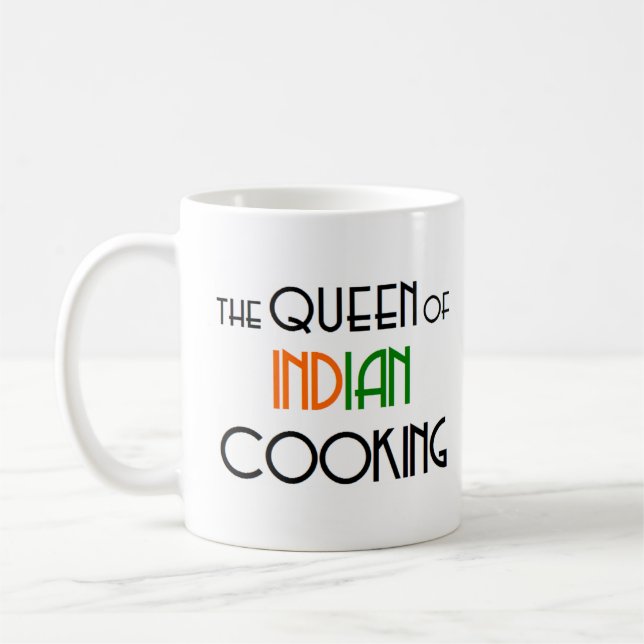 indische Kochkönigin Kaffeetasse (Links)