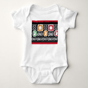 Indische Kultur: Traditionelles Kunstdesign Baby Strampler