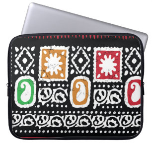 Indische Kultur: Traditionelles Kunstdesign Laptopschutzhülle
