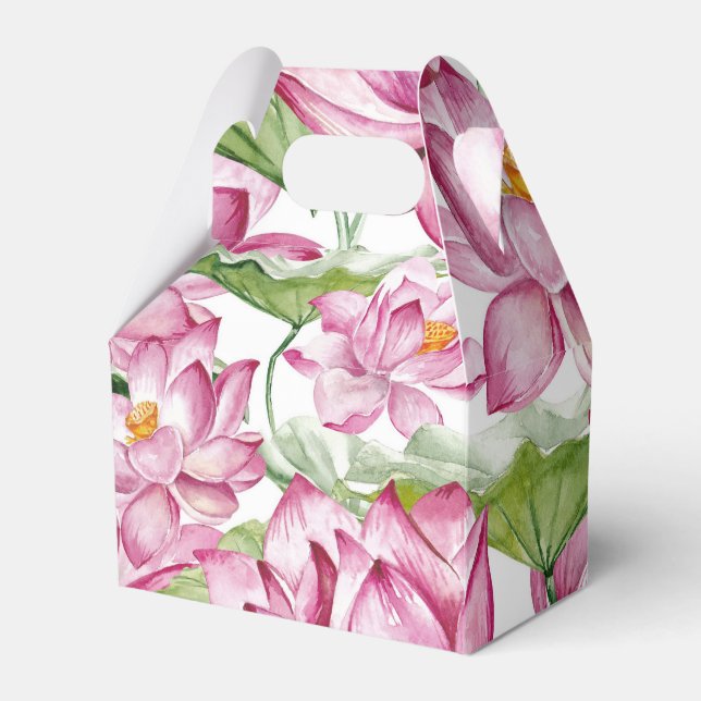Indische Lotus-Blume Geschenkschachtel (Vorderseite)