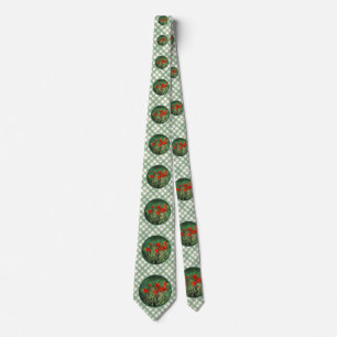 Indische Malerei mit Pinsel - Originelle Blume Krawatte