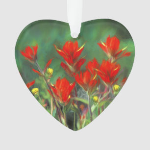 Indische Malerei mit Pinsel - Originelle Blume Ornament